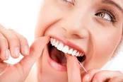 Flossing between teeth