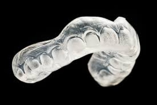 Clear custom fitted mouthguard